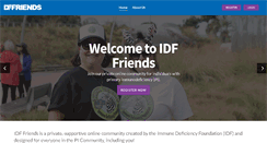 Desktop Screenshot of idffriends.org